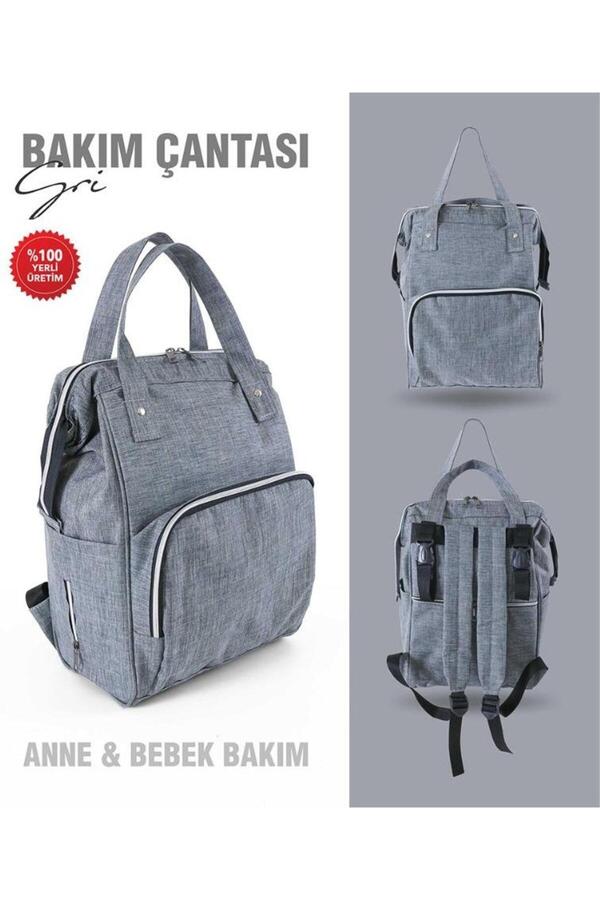 Tommybaby Anne Bebek Bakım Sırt Çantası Biberon Termoslu Sıvı Geçirmez Bebek Çantası
