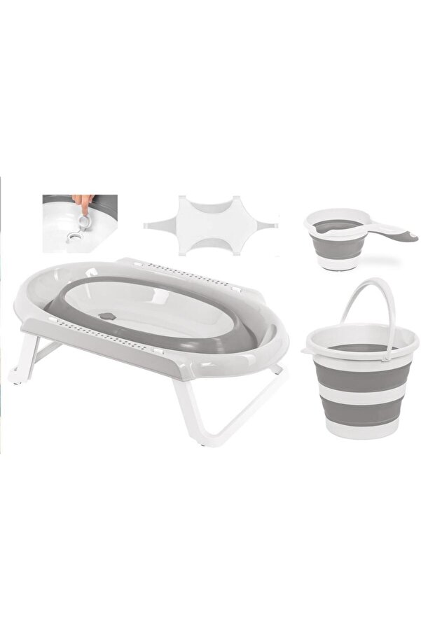 Tommybaby Katlanır Küvet Seti 4 lü Set Banyo Seti