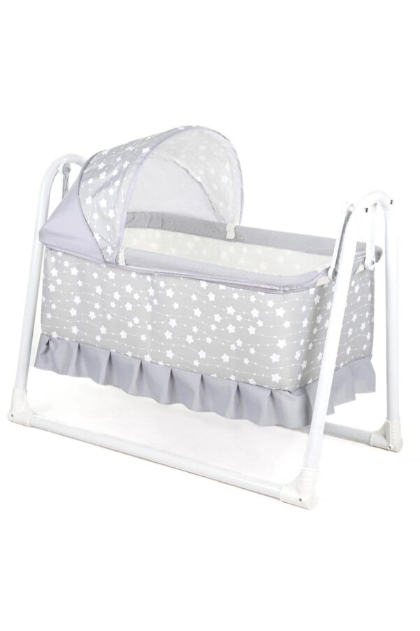 Tommybaby Yuvam Lüx Sepet Beşik Portatif Bebek Beşiği Sallanır Beşik