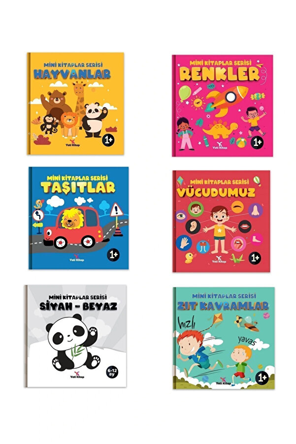 yeti kitap 0-2 Yaş Bebek Gelişim - İlk Kitabım Serisi (0-24 Ay Bebek Kitapları) 6 Kitap Kutulu Set