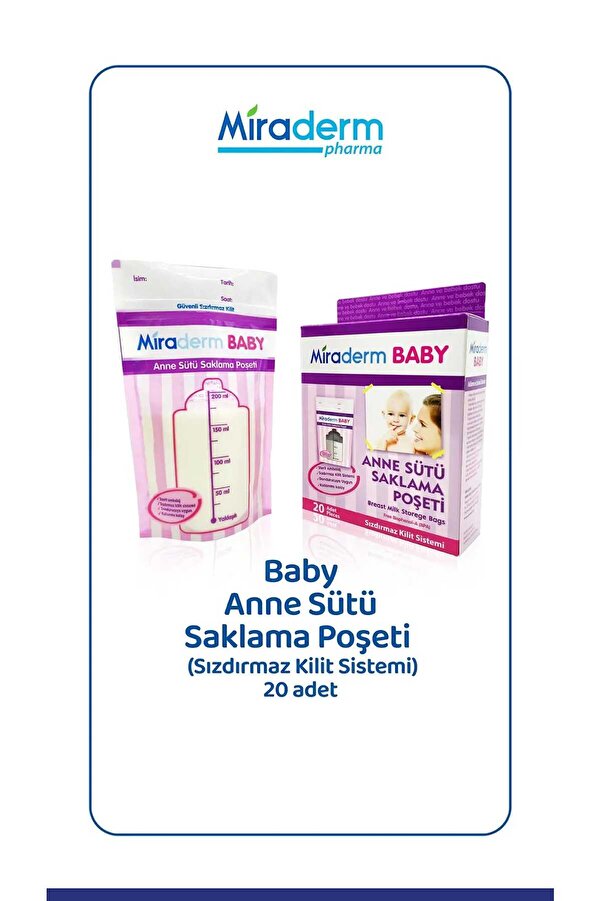 Miraderm Baby Süt Saklama Poşeti