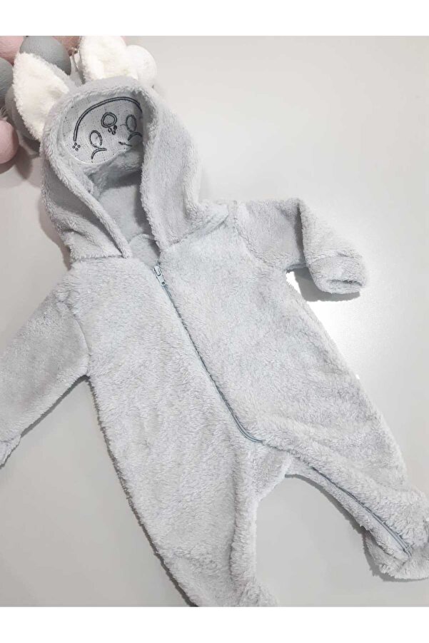 Sönmez Baby KULAKLI SEVİMLİ KÖPEK WELSOFT KIŞLIK FERMUARLI BEBE TULUM