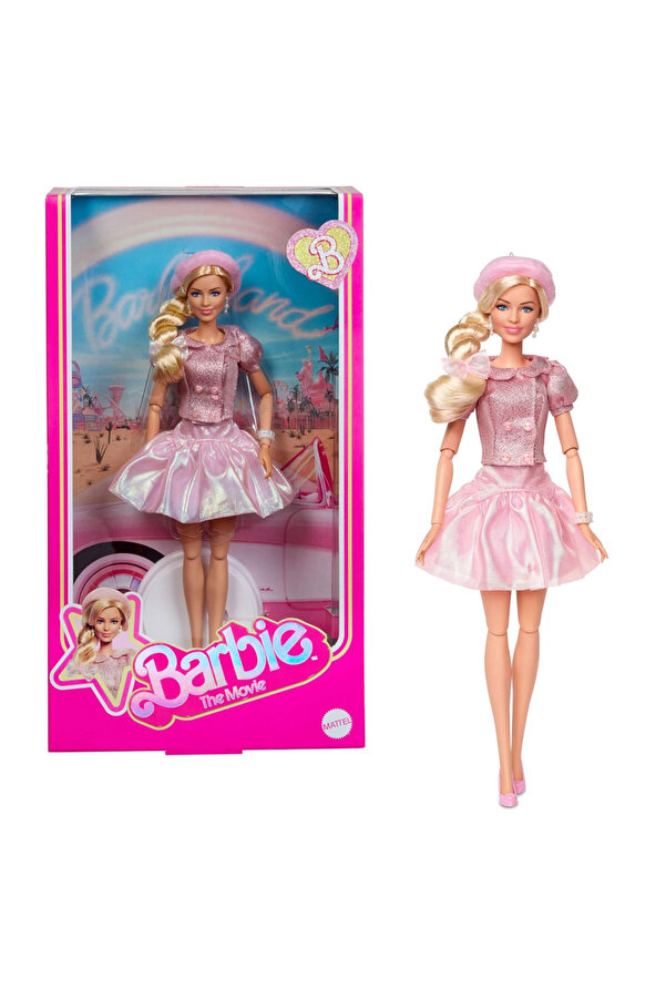 Barbie Film Serisi Pembe Bereli Bebek JBJ53