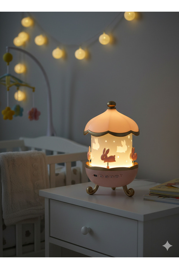 Silvanature USB Şarjlı Tavşan LED Gece Lambası – Ayarlanabilir Işık & Dekoratif Tavşan Tasarım