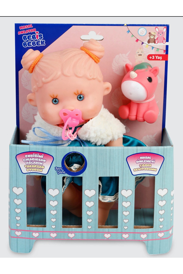TOPROCKSTORE Masal Anlatan Ağlayan Bebiş Bebek Ve Minik Arkadaşı 30 Cm