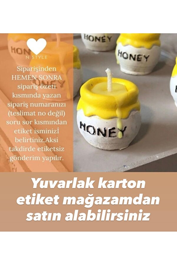 Style 20 Adet Doğum Doğumgünü Etkinlik Bal Kavanozu Mum Winnie The Pooh