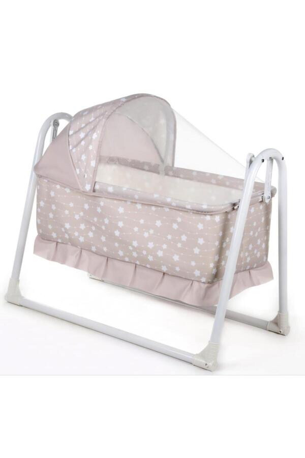 Tommybaby Yuvam Lüx Sepet Beşik Portatif Bebek Beşiği Sallanır Beşik