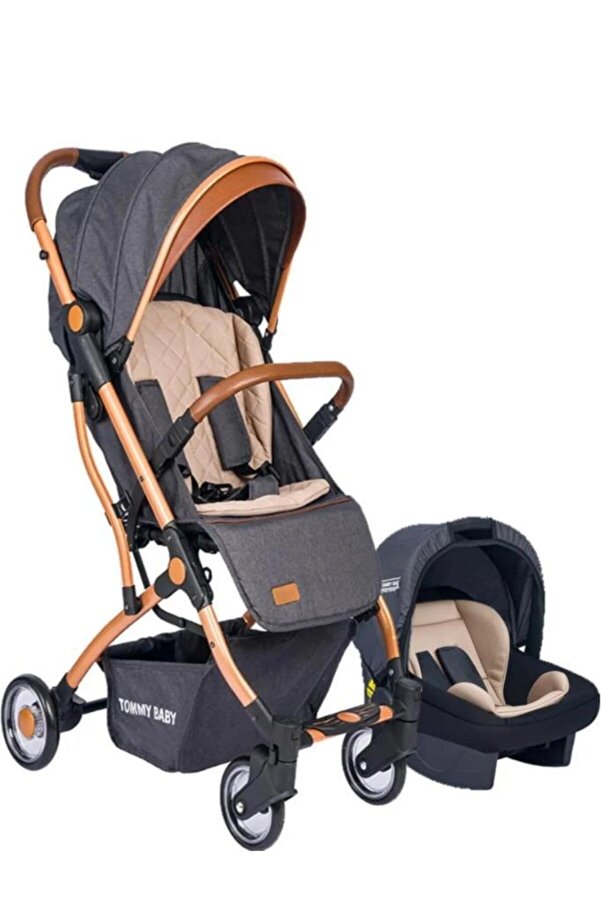 Tommybaby Mia Kabin Travel Bebek Arabası Gold Kabin Boy