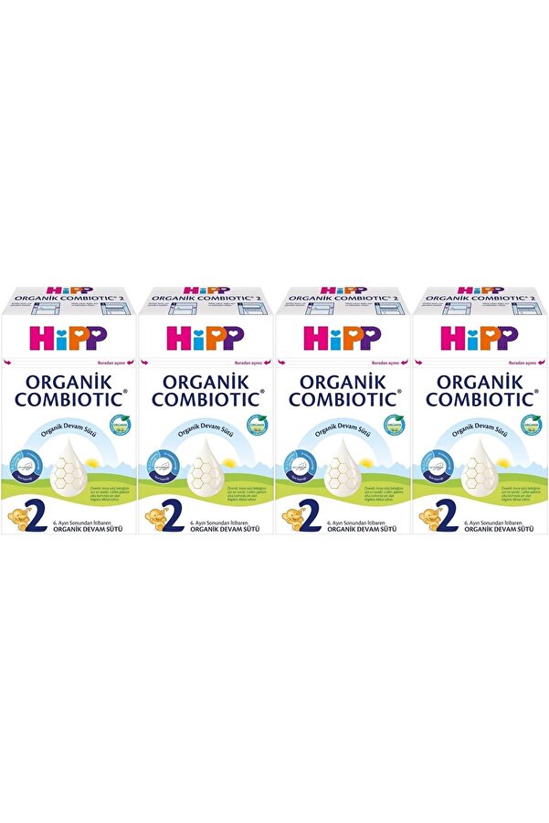 Hipp Organik Combiotic Devam Sütü 600GR No:2 (6-12 Ay) (4 Lü Set)