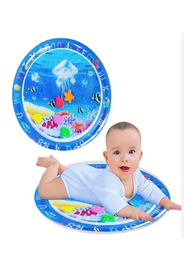 Lumaticaret 60 Cm Bebek Su Oyun Matı Tummy Time Karın Üstü Aktivite Zamanı Bebek Gelişim Matı