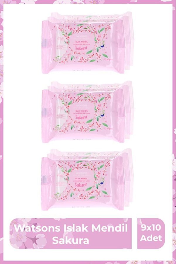 Watsons Islak Mendil Sakura 3X10 Adet