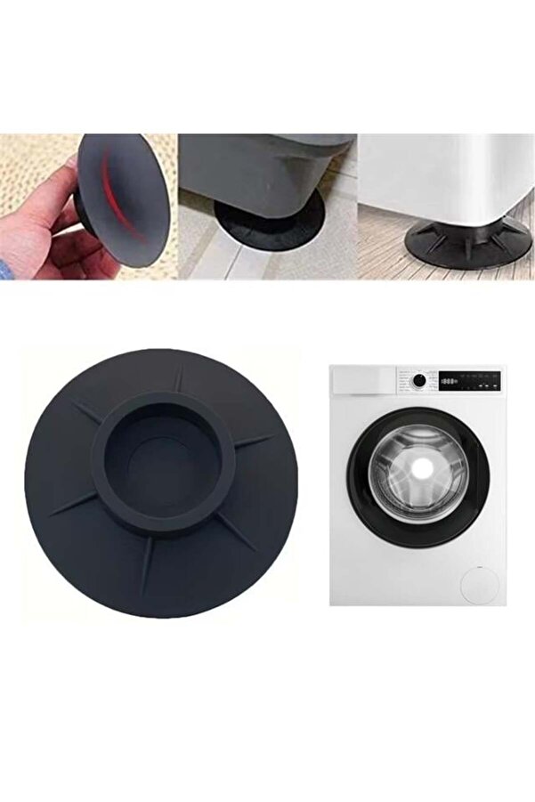 Pazarcan Sunup Sn-28660 Çamaşır Makinesi Tabanlık Stoper Titreşim Engelleyici Kauçuk Ped