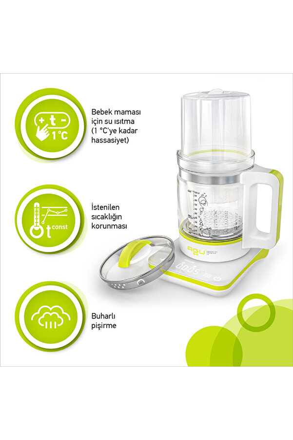 ozbience Bebek Mama Su Isıtıcı, Buharlı Pişirme ve Sterilizasyon Özelliği