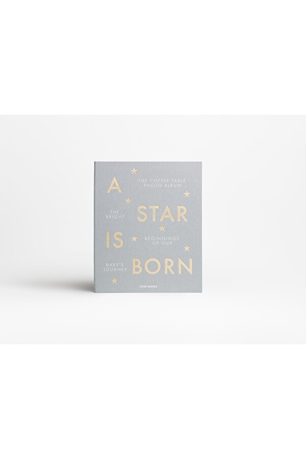 PRINTWORKS Bebek Fotoğraf Albümü Gri - A Star is Born