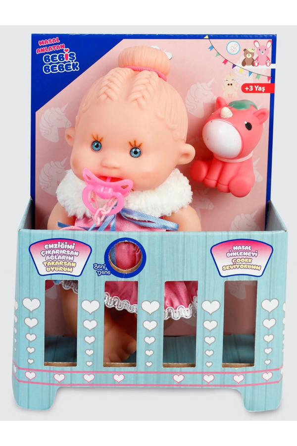 TOPROCKSTORE Masal Anlatan Ağlayan Bebiş Bebek Ve Minik Arkadaşı 30 Cm