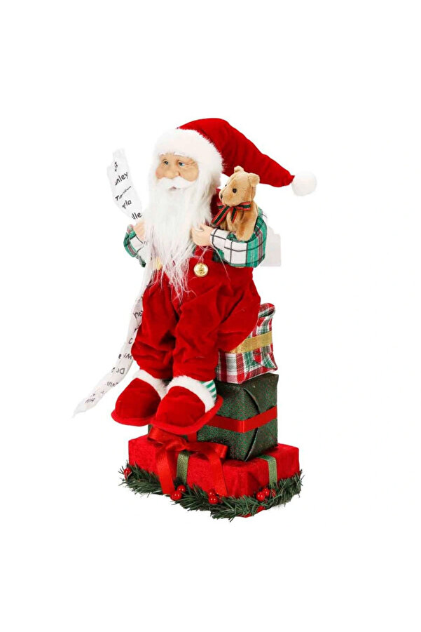 NW NessiWorld Hediye Kutularının Üstünde Oturan Dekoratif Biblo 48 cm