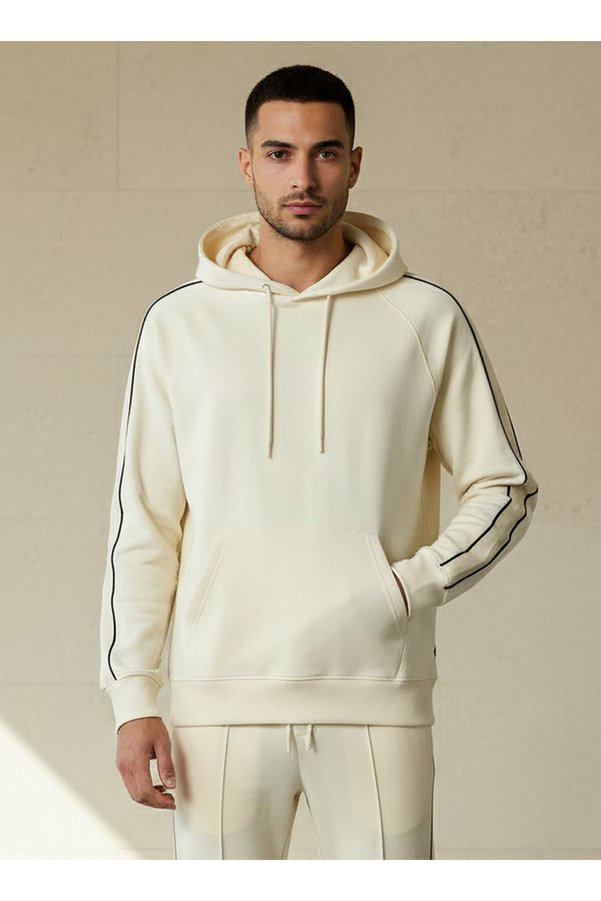 Iconic Men Tape Detail Hoodie