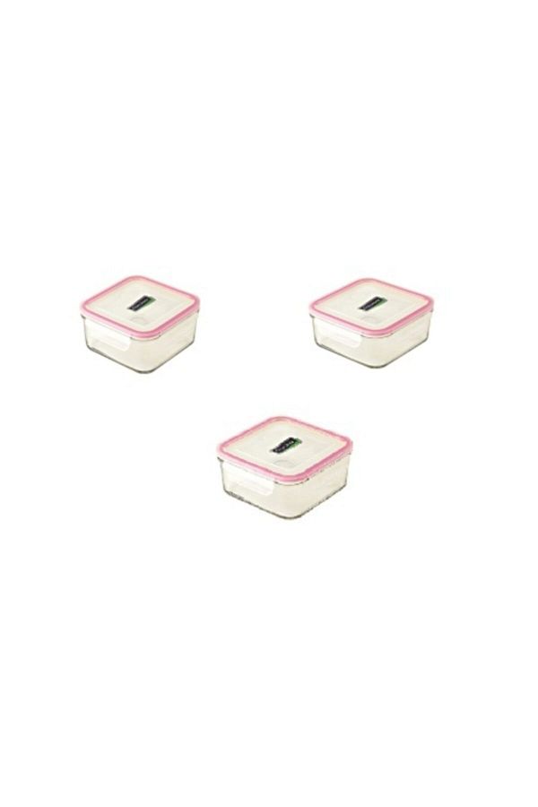 Glasslock-Square Glass Storage Container 490 Ml Set of 3 1