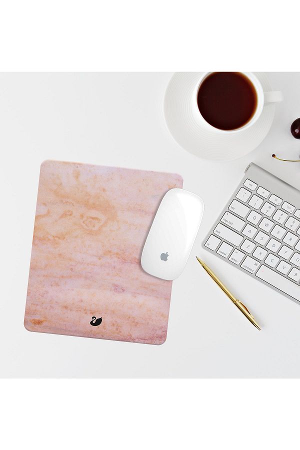 Özer Store-Marble Pattern Rectangular Mouse Pad with Wrist Support Mouse Pad 1