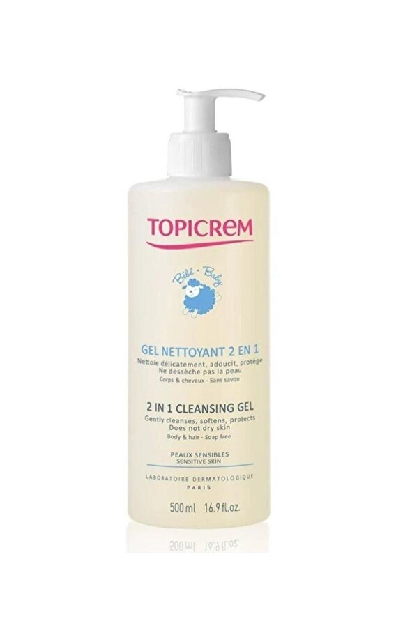 Topicrem Baby 2 In 1 Cleansing Gel Bebek Şampuanı 500 ml