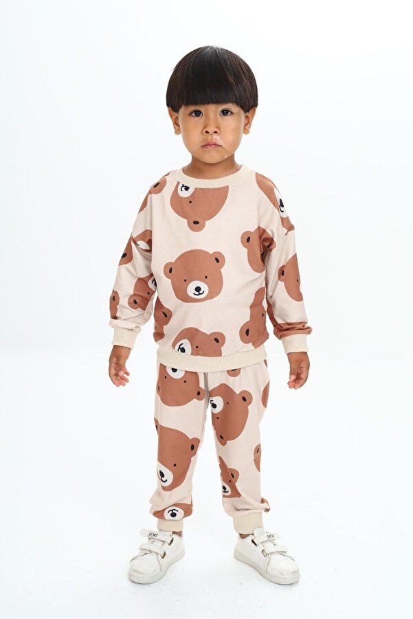 My Kids Wear İpeksi Iki Iplik Aplike Kumaş Çocuk Takımları