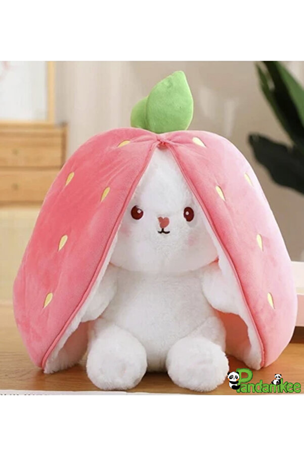 Pandamkee Çilek Tavşan Çantalı 50 cm
