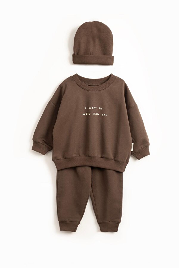 Vauva Kız Erkek Bebek Çocuk Takım Mevsimlik Uzun Kollu Bereli Takım