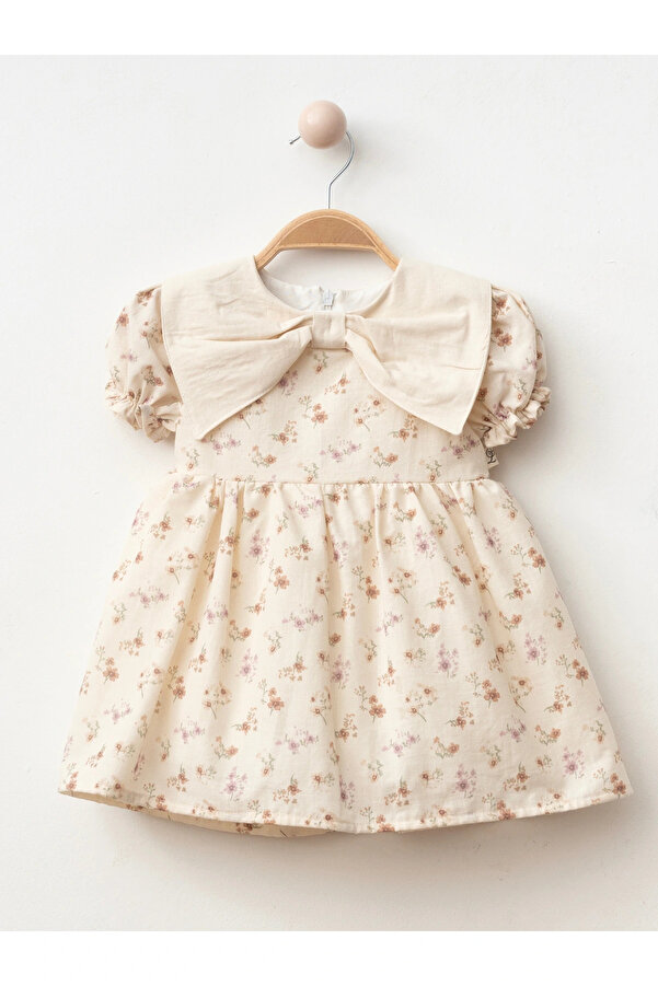 Lumia Baby Çiçek Desenli Kız Bebe Elbise