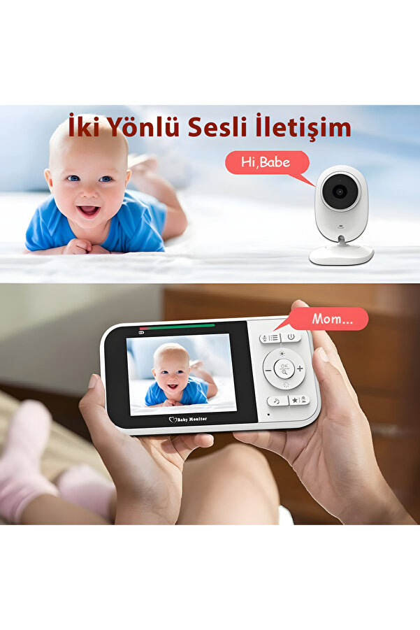 Cepini 218 Akıllı Bebek Kamerası, Bebek Telsizi Gerçek Zamanlı Uzaktan Izleme, Gece Görüş Fonksiyonu