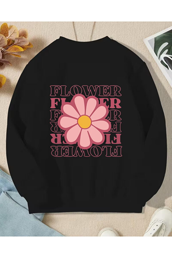 haha Çocuklar için Oversize Kapüşonsuz Sweatshirt