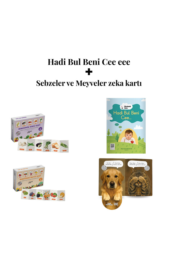 akademik zeka Hadi Bul Beni Cee eee Türkçe & İngilizce Sesli Yönerge -Bebeğimin Sebze ve Meyve Keşfi zeka kartlrı