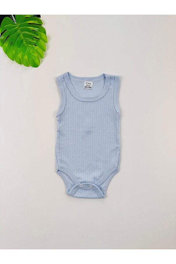 EFU BABY Tekli Fitilli Askılı Bebek Atlet Body Zıbın