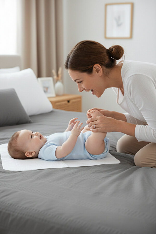 HRN Textile Sıvı Geçirmez Yıkanabilir Bebek Alt Değiştirme Pedi