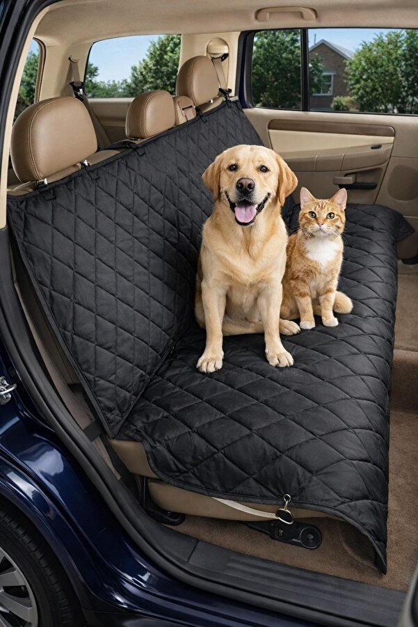 BE ACTİVE Araba Koltuk Koruma Örtüsü Kılıfı Oto Araç Içi Su Geçirmez Şilte Kedi Köpek Minderi Yatağı