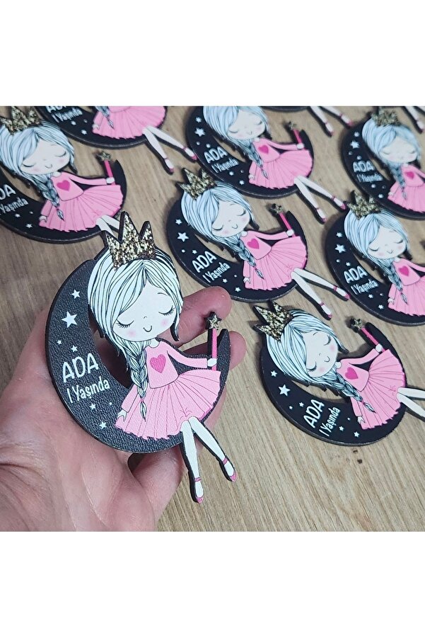 fırsatlar diyarı Hoşgeldin Bebek Doğum Günü 1 Yaş - 2 Yaş Hediyelik Hatıra Magnet Peri Kızı - 25 ADET