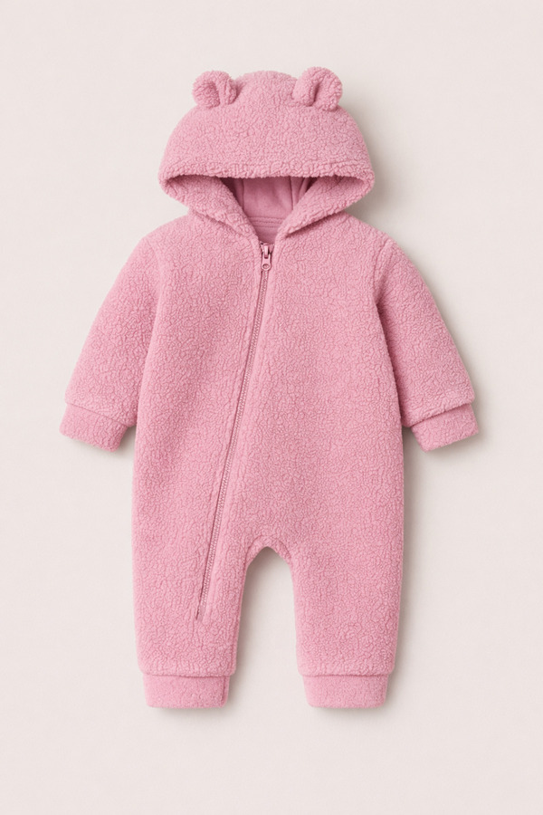 Bubito Peluş Unisex Bebek Çocuk Uyku Tulumu Welsoft-Pembe