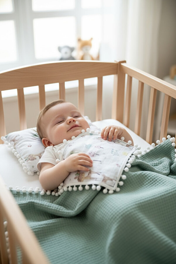 FG Store %100 Pamuk Çok Amaçlı Çift Katlı Müslin Battaniye Ve Yastık