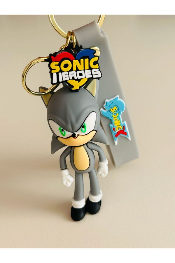 KAYLANIN DÜNYASI Sonic Figürlü Anahtarlık – Hediye, Doğum Günü Hediyesi, Yılbaşı Hediyesi, Çanta Süsü