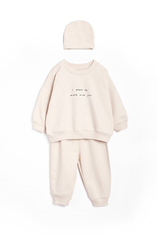 Vauva Kız Erkek Bebek Çocuk Takım Mevsimlik Uzun Kollu Bereli Takım