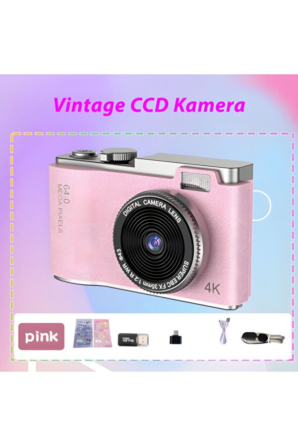 idragon LK-003 Mini Dijital Çocuk Fotoğraf Makinesi | Çift Lens, Retro Tasarım, Video Kayıt fotoğrafı 1