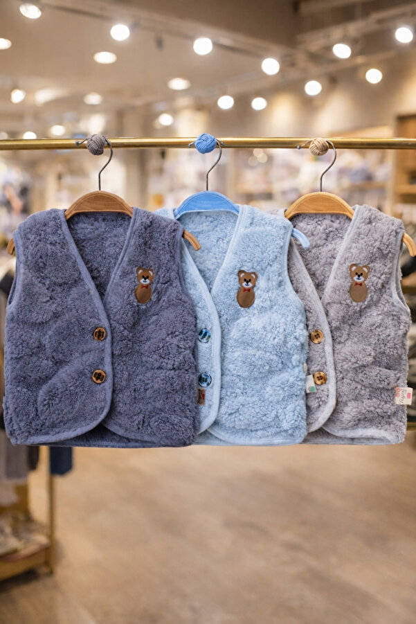 canmana kids&baby Bebek Peluş Yelek 3'LÜ