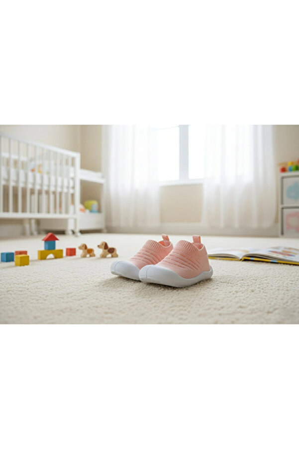 ivogg Bebek İlk Adım Ayakkabısı-Pembe Panduf