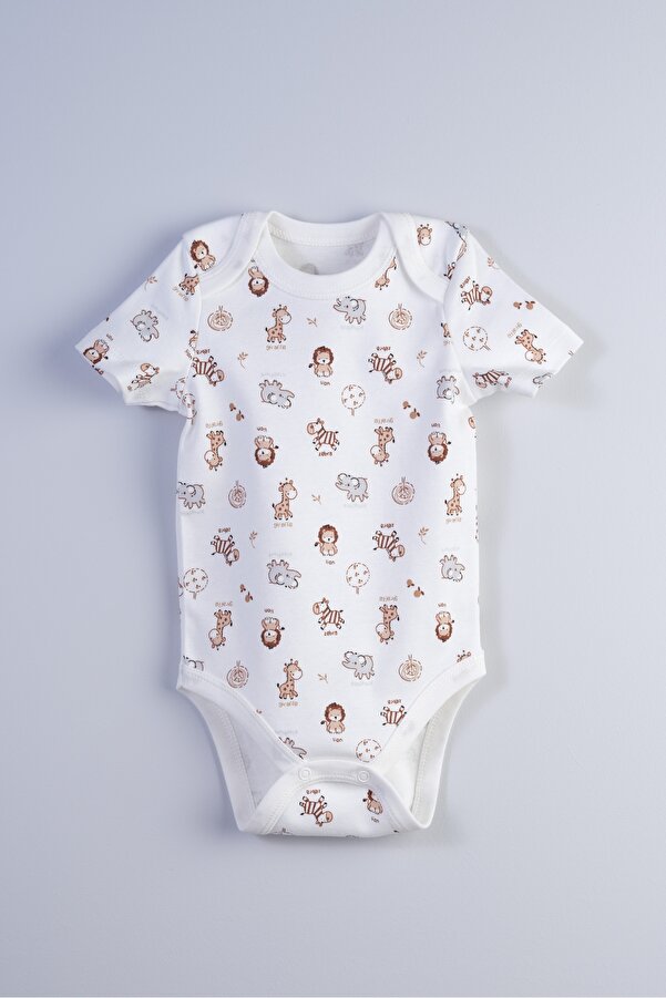 Bondberro Yenidoğan ve Bebek Zarf Yaka Zıbın % 100 Pamuklu