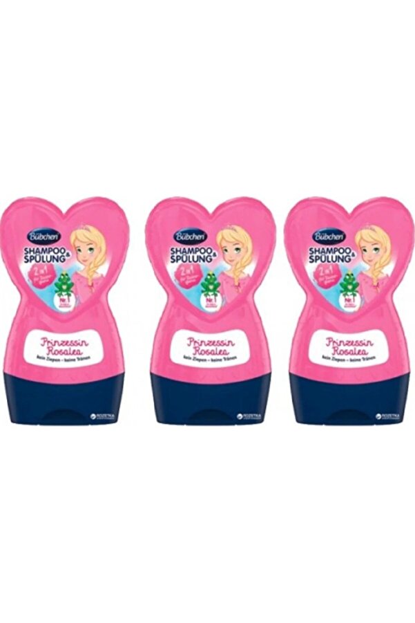 Bübchen Prenses Rosalea Çocuk Şampuanı + Balsam 230 Ml X 3 Adet