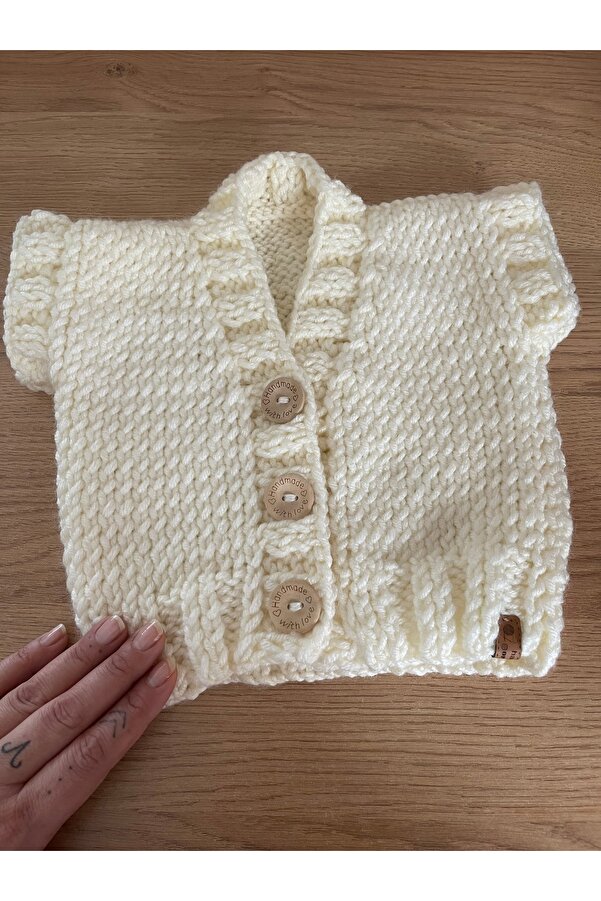 örgü 1-2 YAŞ BEBEK YELEK