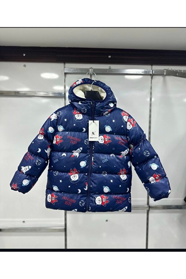 Giyimsel Bi Tanem Kids Erkek Çocuk Mont İçi Welsoft Su Ve Rüzgar Geçirmez Kapişonlu