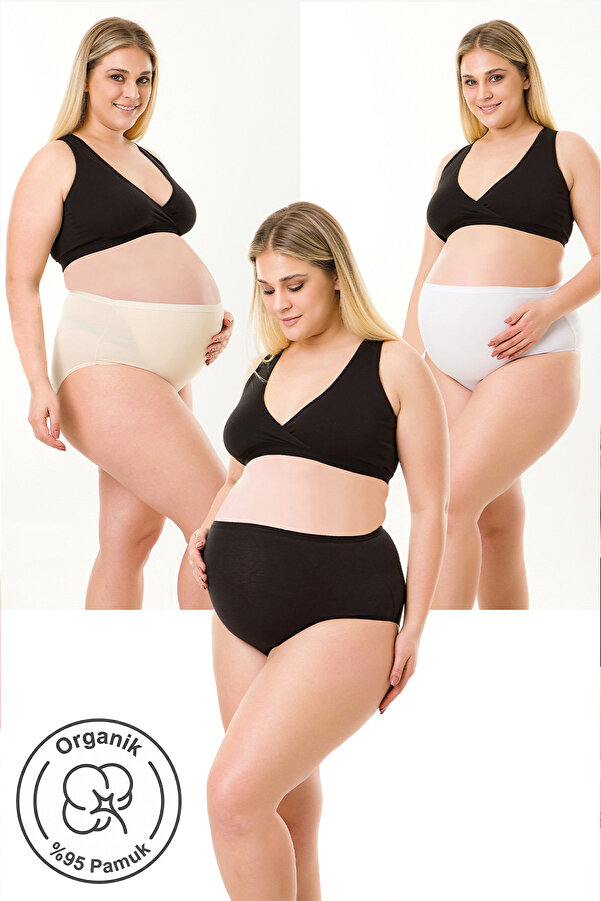 par lingerie pl 3lü Hamile Külot Karışık Renk