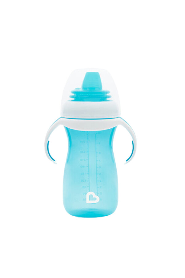 Munchkin Duyarlı Geçiş Bardağı | 9 Ay+ Bebekler İçin | 296 ml Sızdırmaz & Kolay Tutulan Tasarım|Mavi