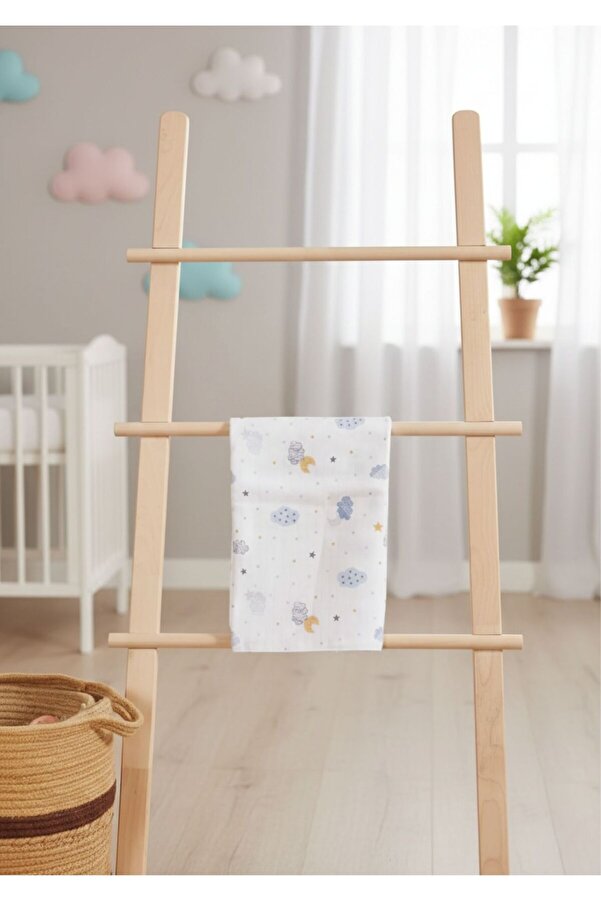 Svava %100 Pamuklu Bebek Müslin Emzirme, Ağız Mendili, Battaniye Ve Bez Puset Örtü