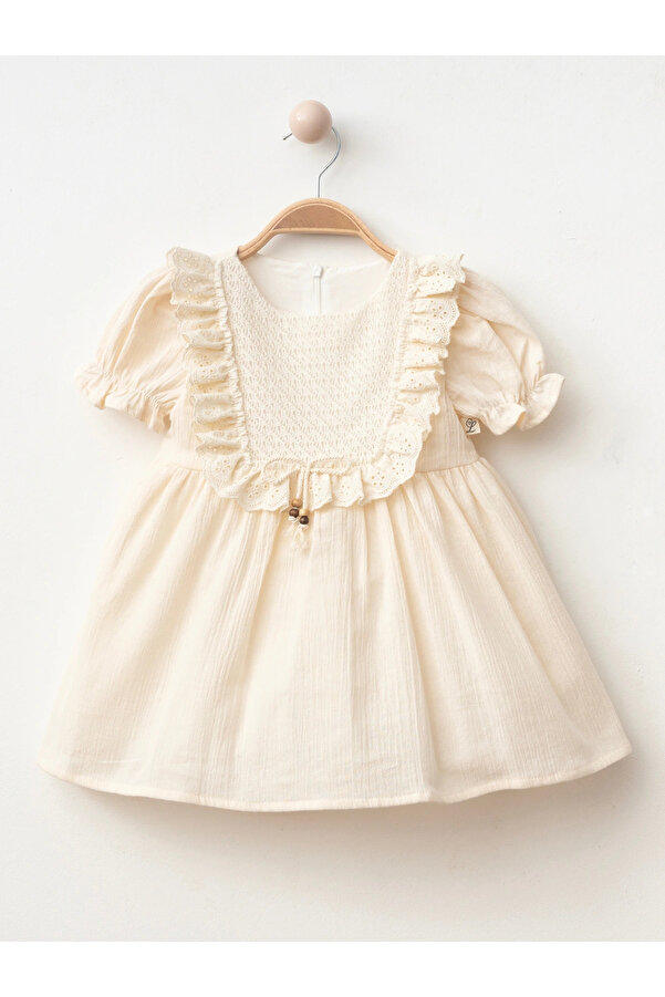 Lumia Baby Dantel Detaylı Kız Bebe Elbise